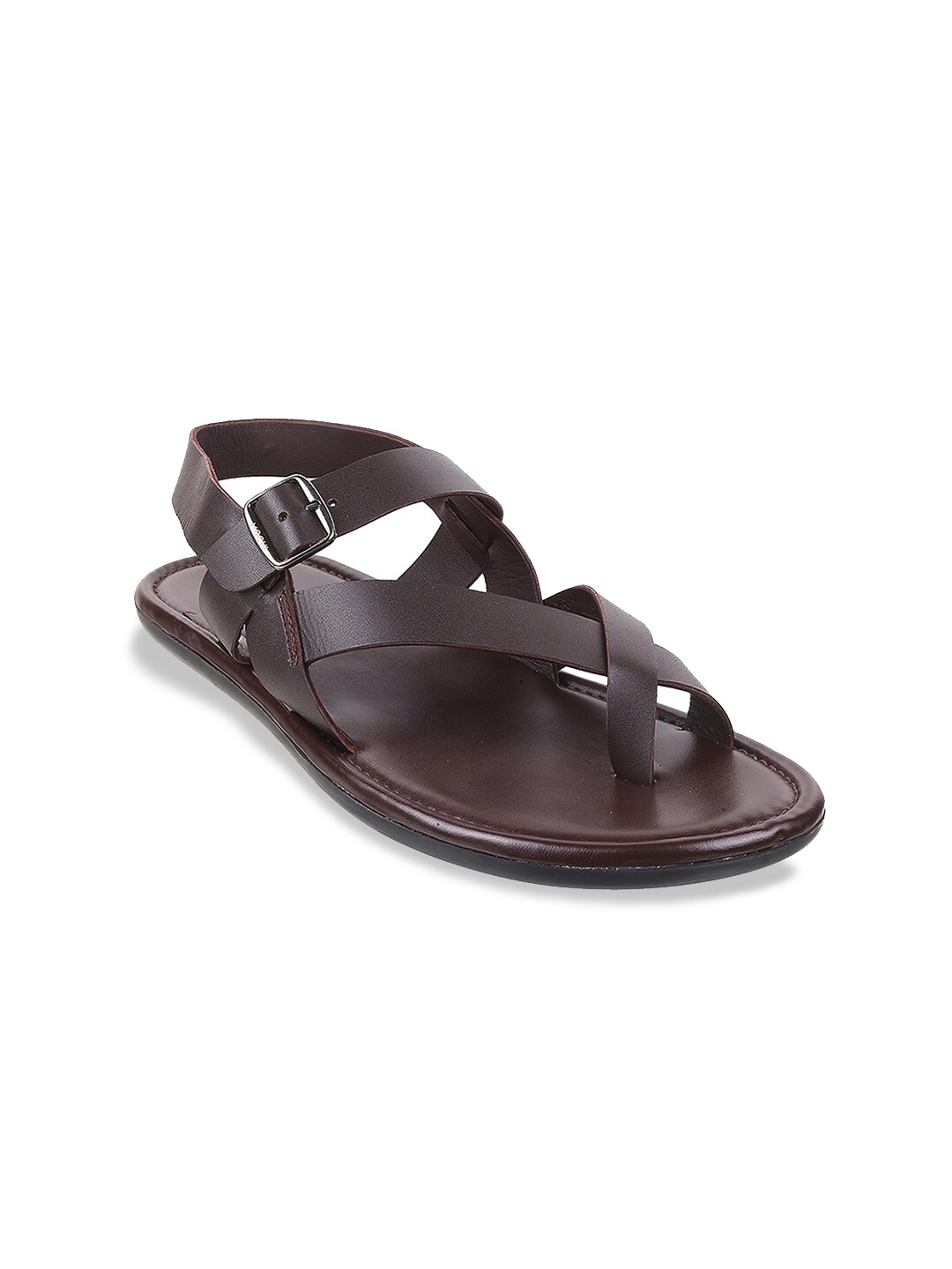 

Mochi Men Brown Leather Comfort Sandals