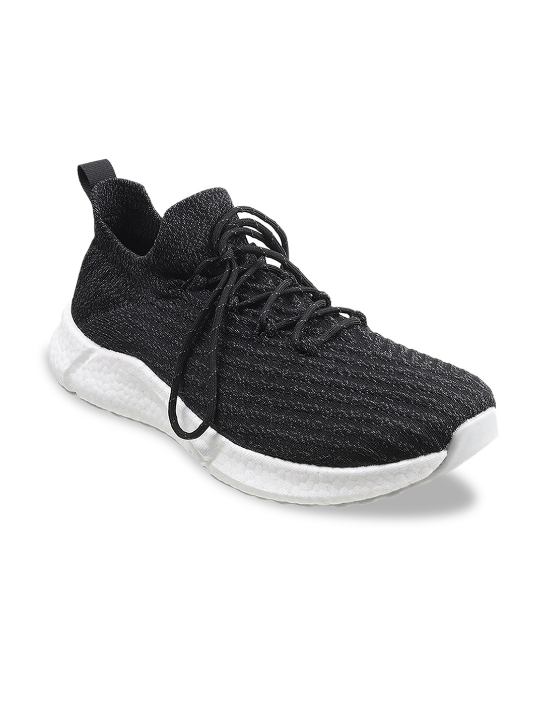 

ACTIV Men Black Woven Design Sneakers