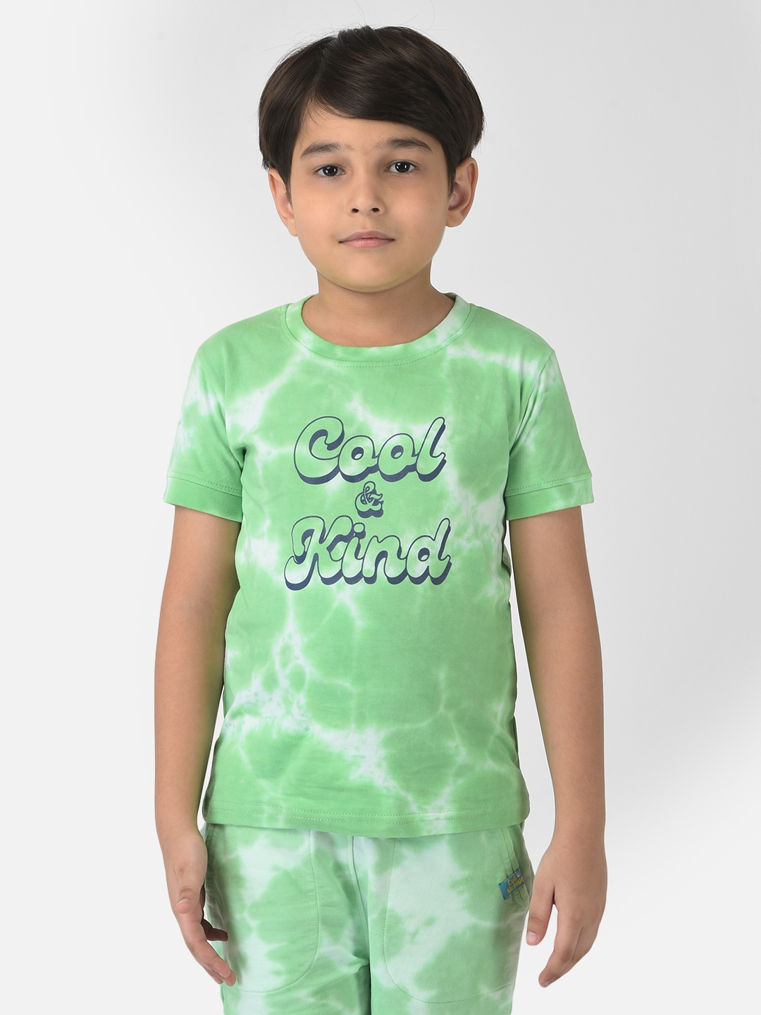 

Cub McPaws Boys Green & White Tie and Dye T-shirt
