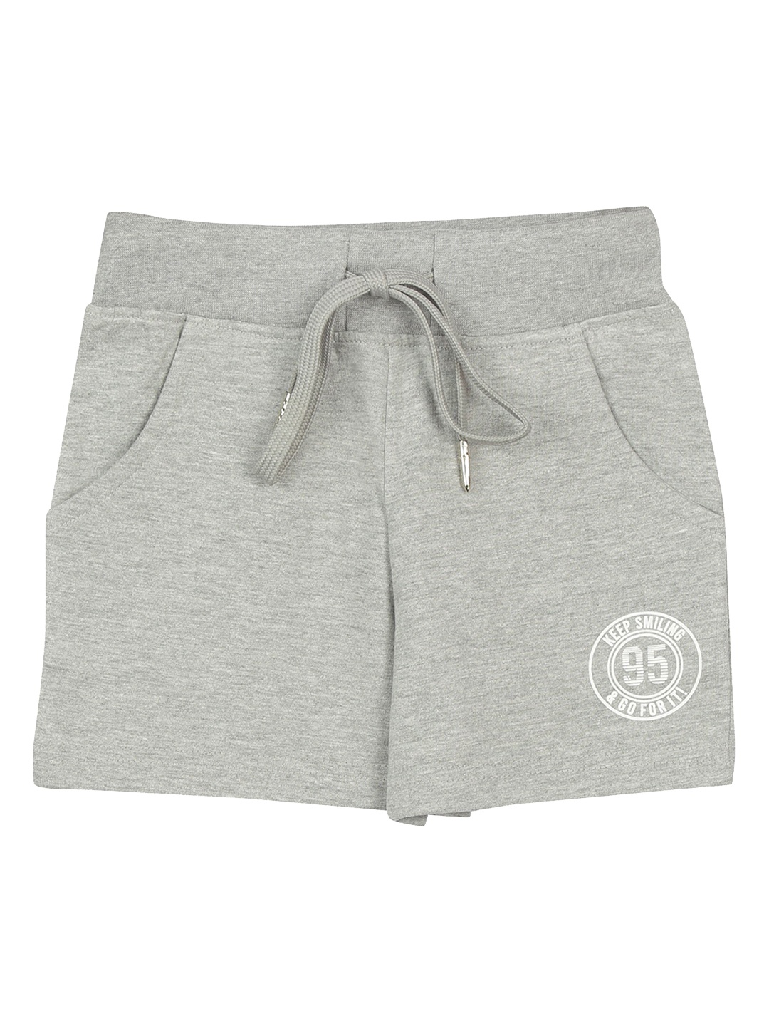 

Tiny Girl Grey Solid Shorts