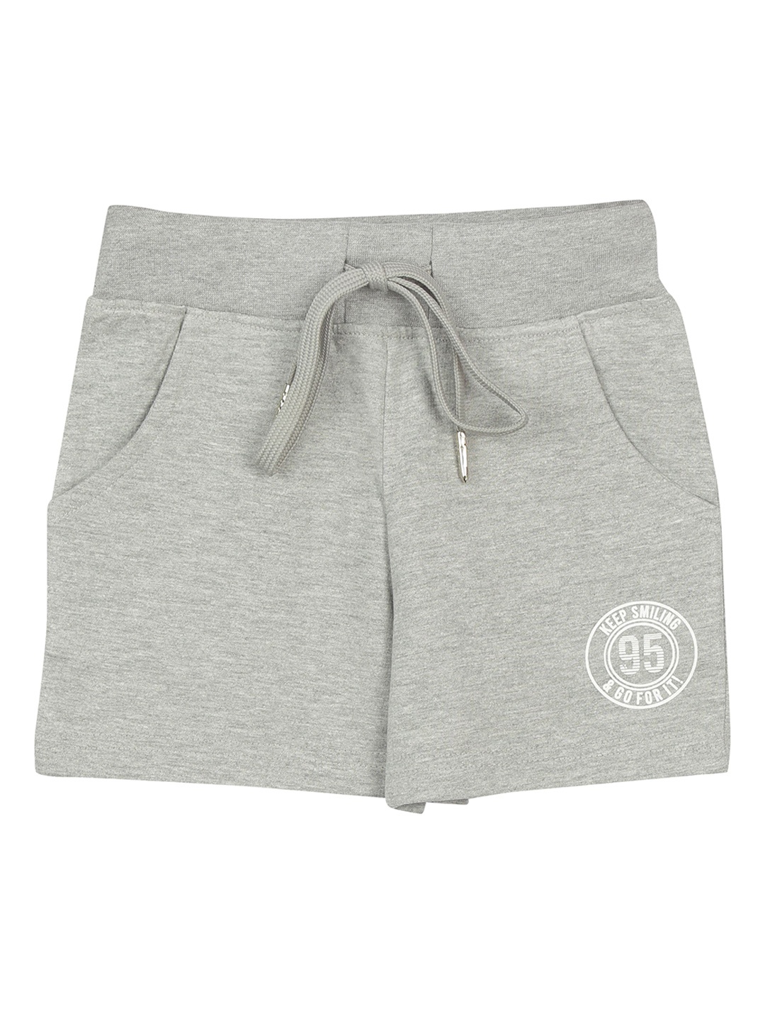 

Tiny Girl Girls Grey Regular Fit Mid Rise Shorts