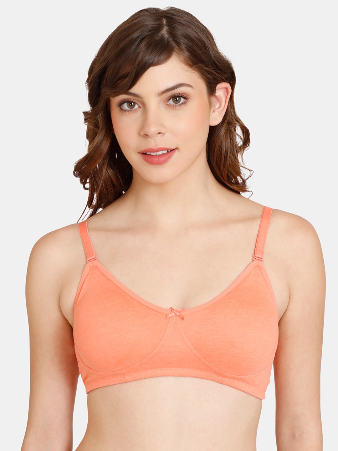 

Rosaline by Zivame Orange Non Padded Bra