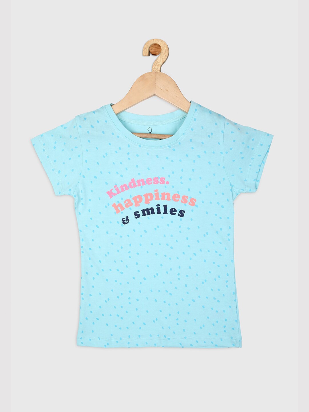 

Nins Moda Girls Blue Printed Top