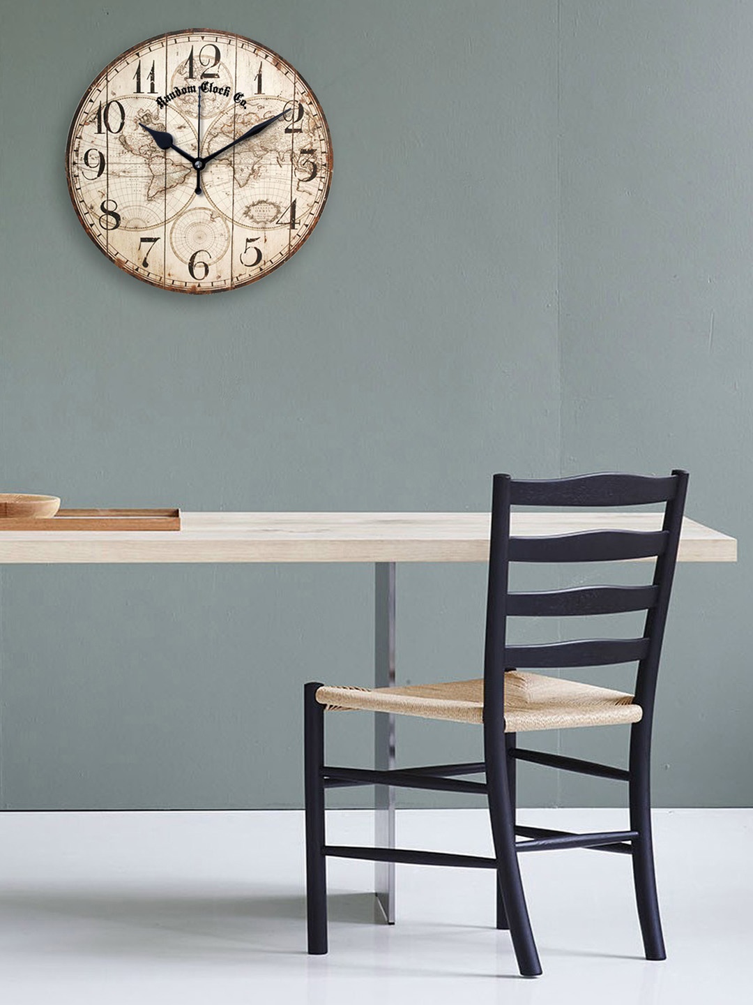 

RANDOM Beige Dial Printed Wooden Analogue Wall Clock