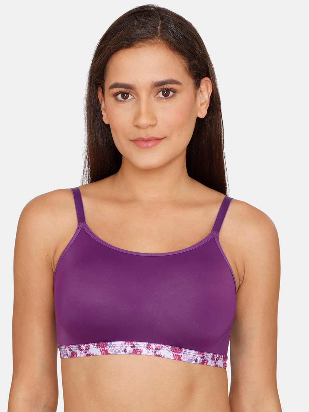 

Zivame Purple Slip-On Bralette Bra