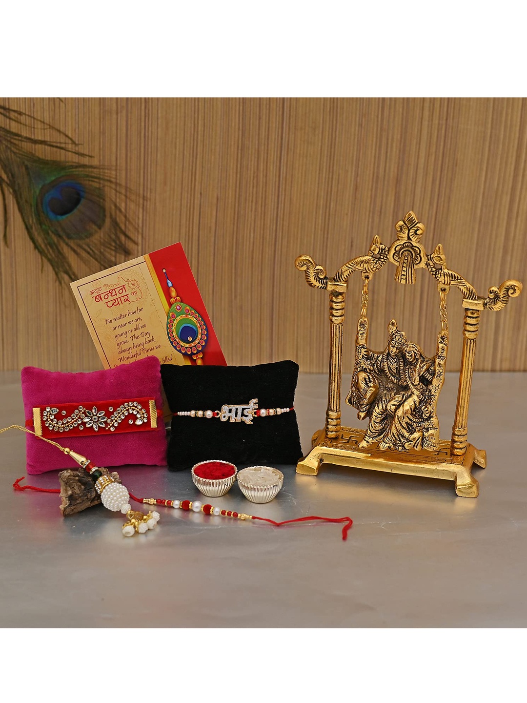 

CraftVatika Rakhi Gift Set, Multi