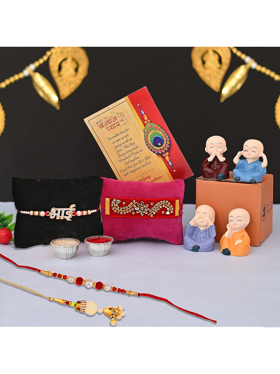 

CraftVatika Rakhi Gift Set, Multi