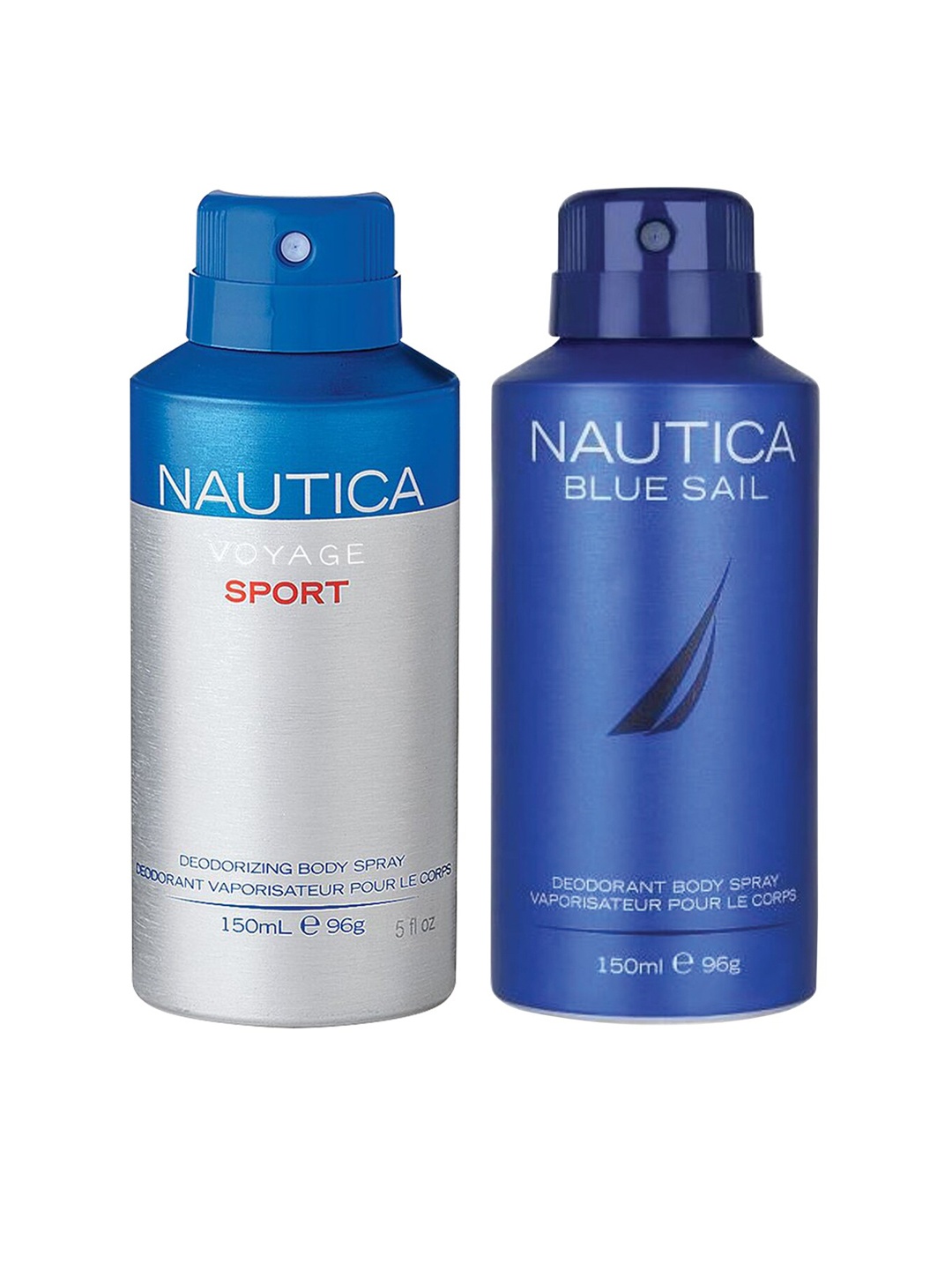 

Nautica Men Set of 2 Deodorant Spray - Voyage Sport + Blue Sail - 300ml