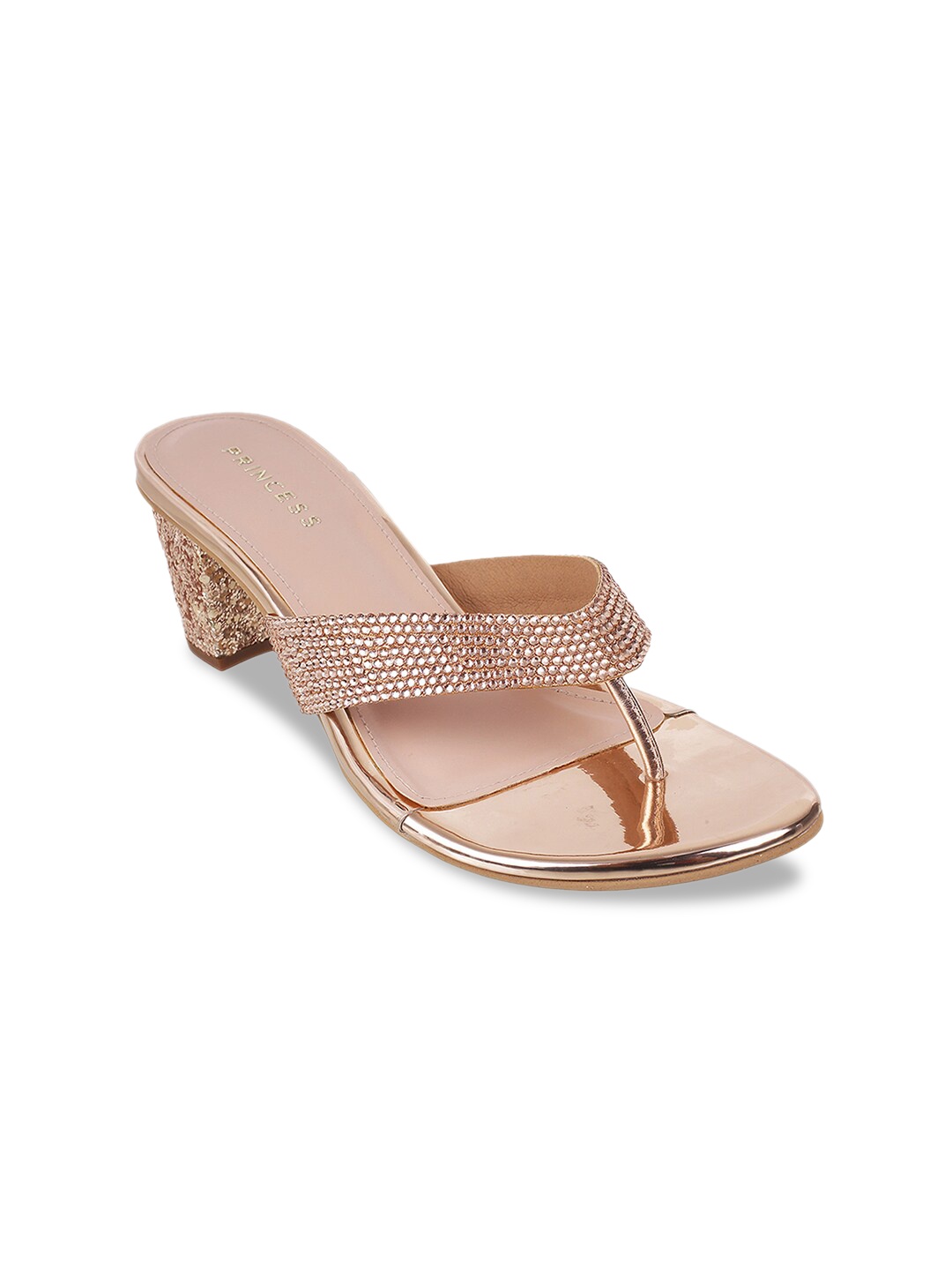 

Metro Pink Embellished Party Block Heels