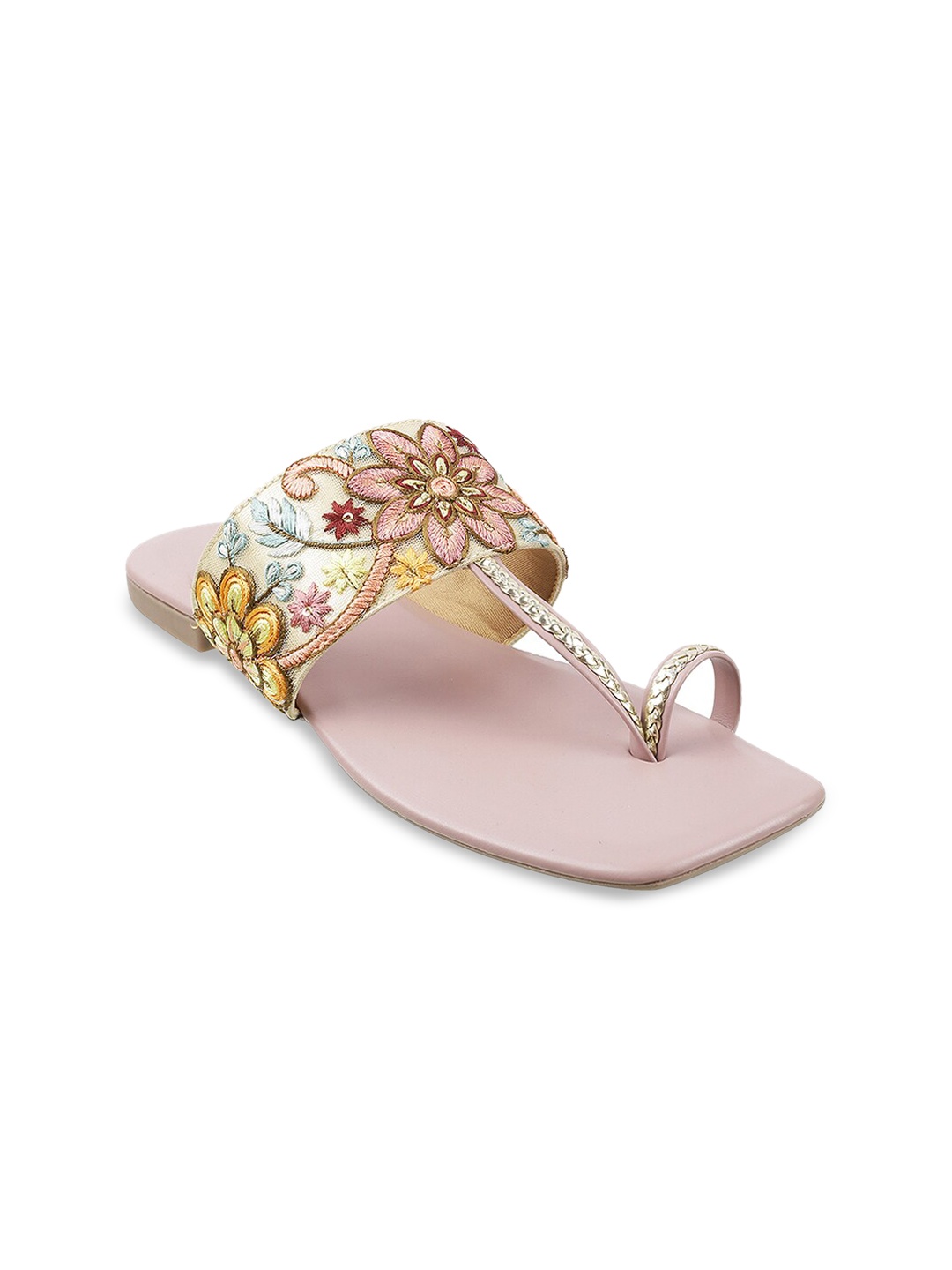 

Metro Women Pink Embellished One Toe Flats