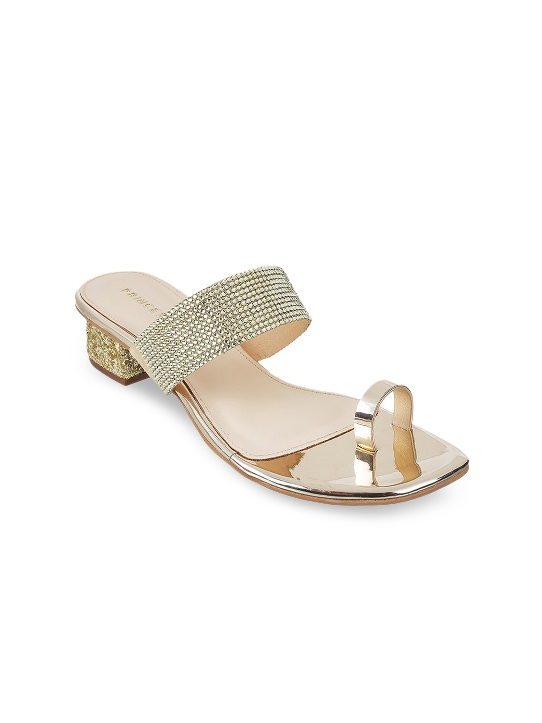 

Metro Gold-Toned Block Sandals