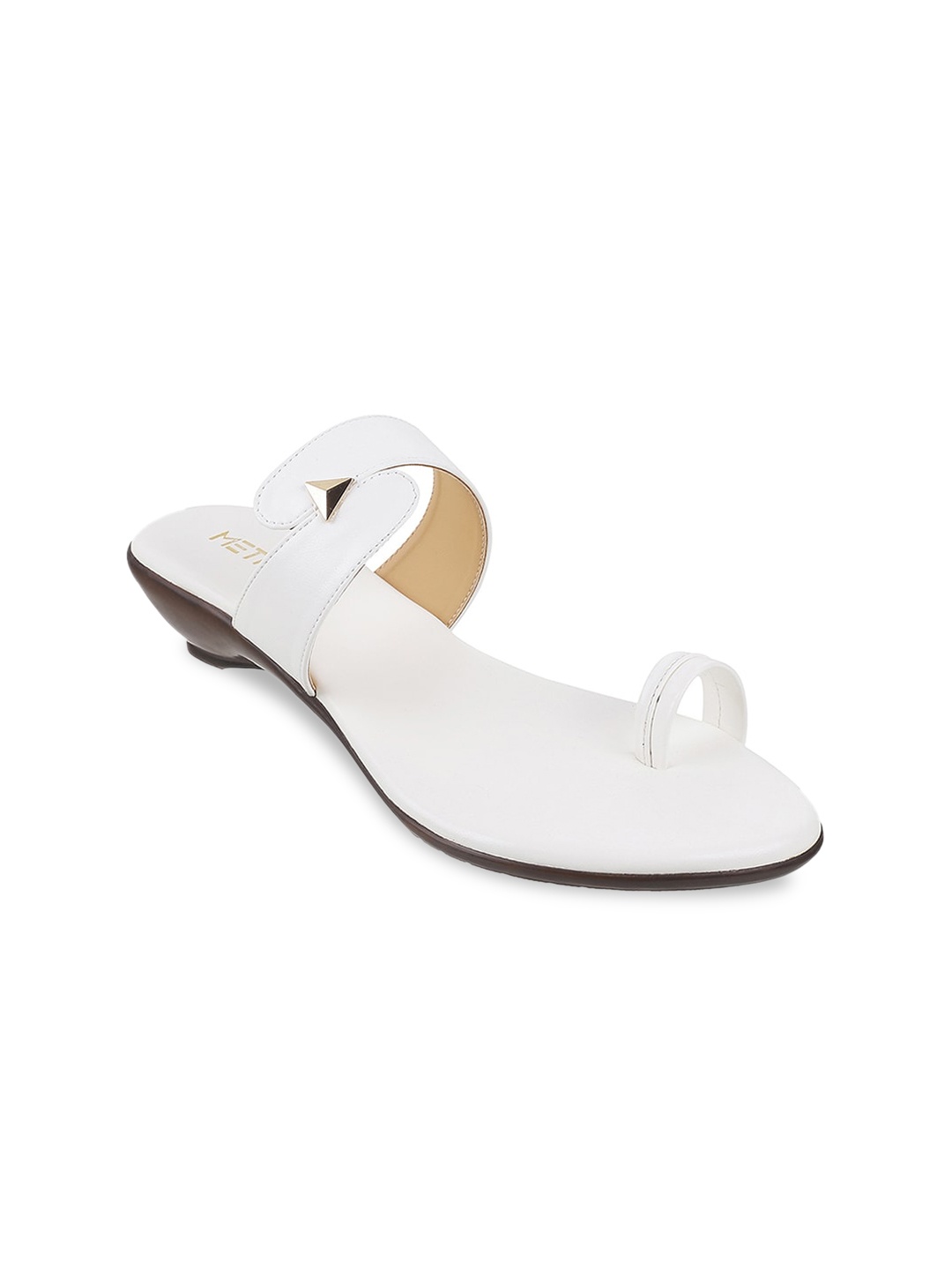 

Metro Women White One Toe Flats