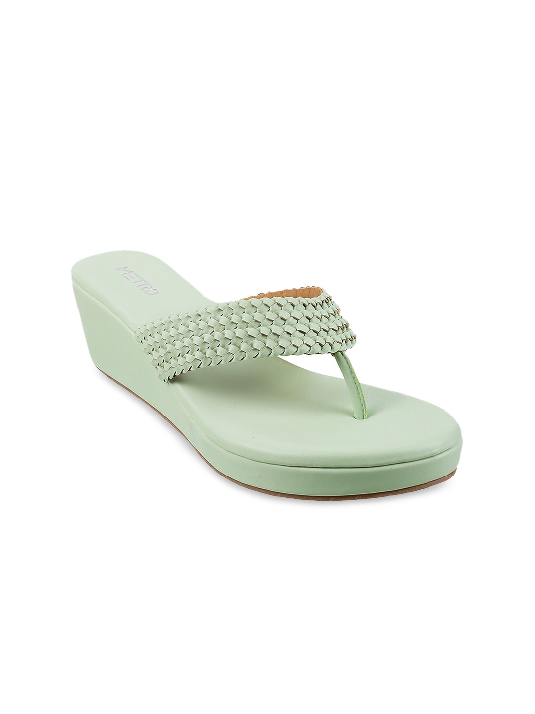 

Metro Women Green Flatform Sandals