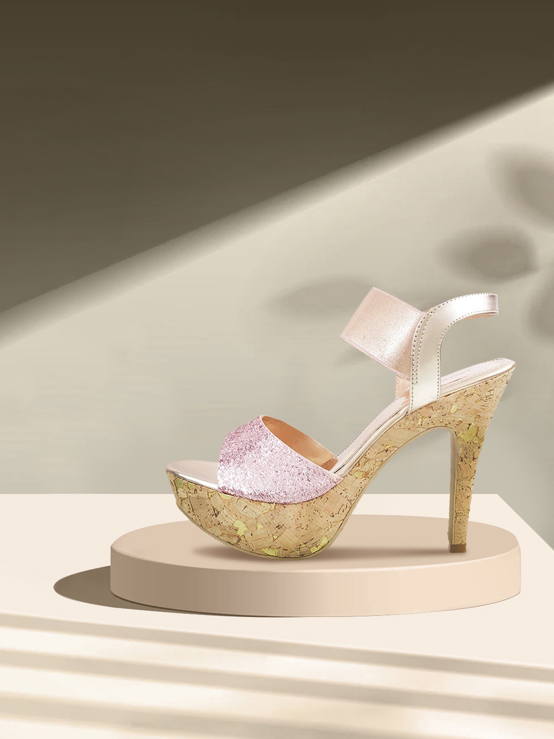 

Mochi Pink Colourblocked Party Heels