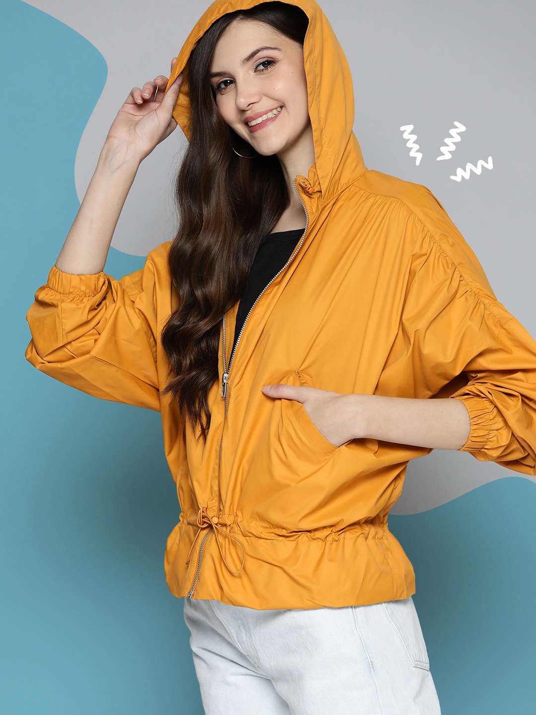 

Mast & Harbour Women Mustard Yellow Lightweight Tailored Jacket
