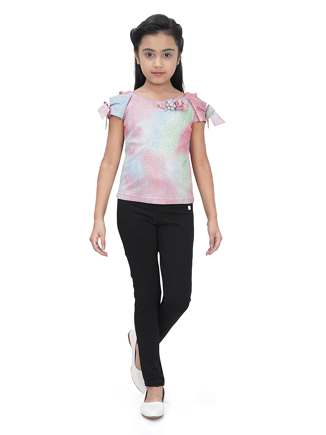 

Tiny Girl Pink & Blue Dyed Top