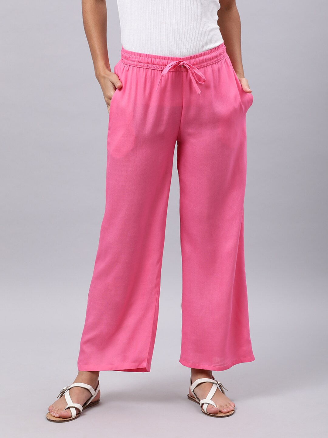 

Souchii Women Pink Liva Palazzos