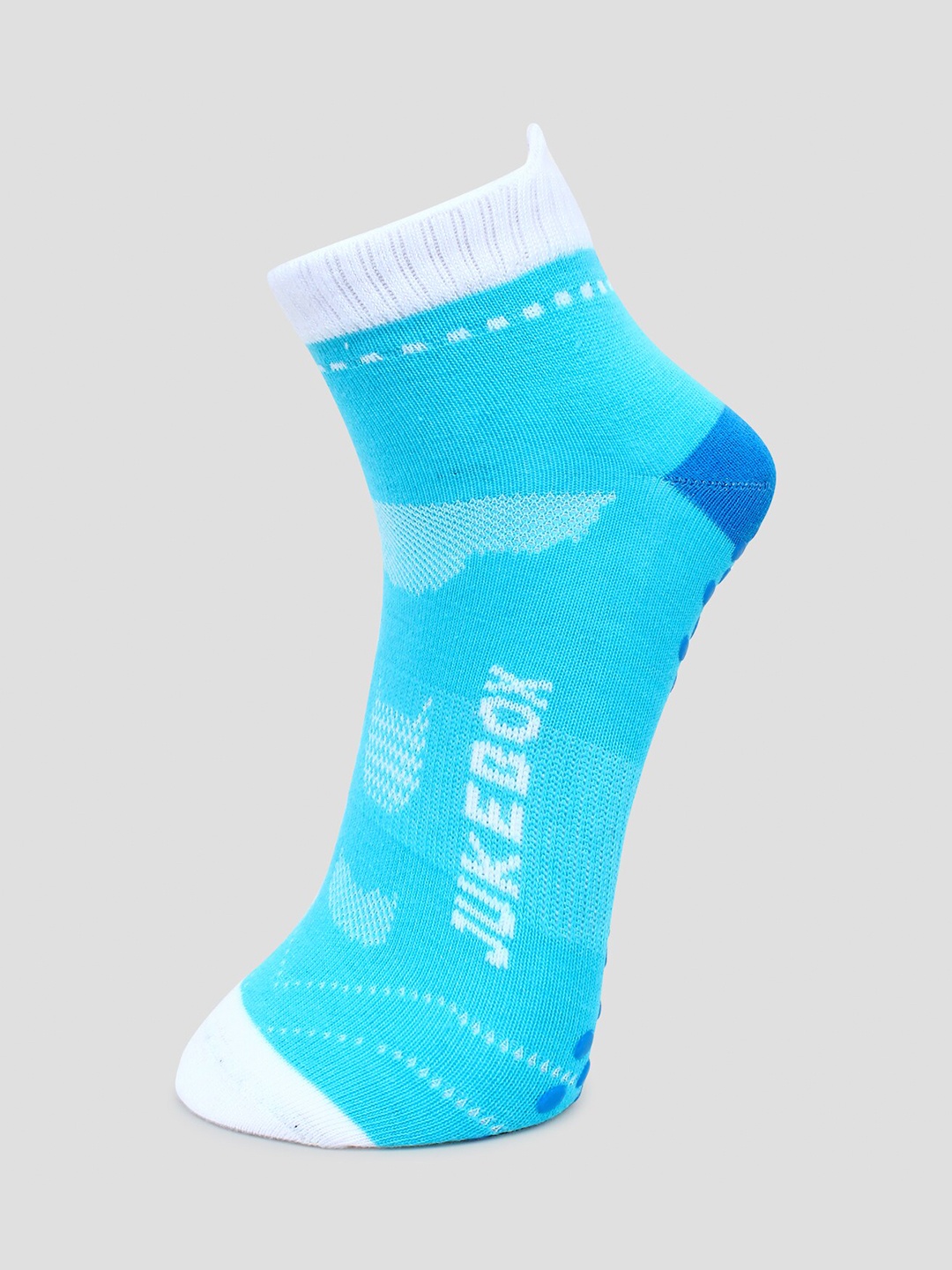 

Wearjukebox Blue Patterned Ankle-length Socks