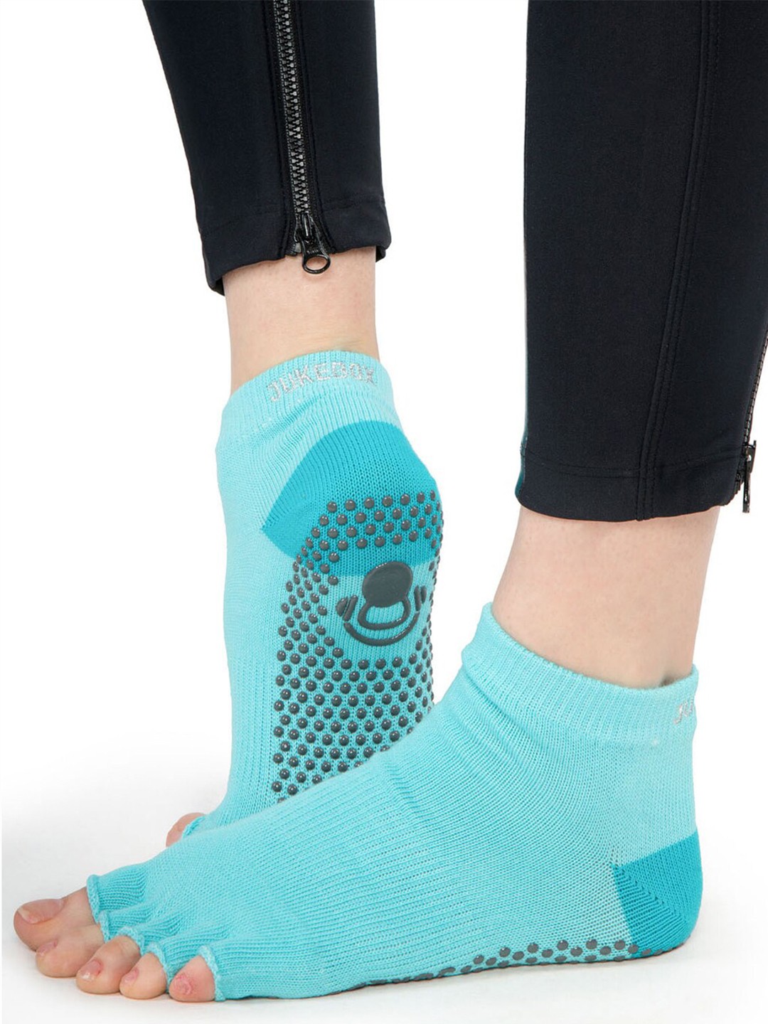 

Wearjukebox Blue Patterned Ankle Length Socks