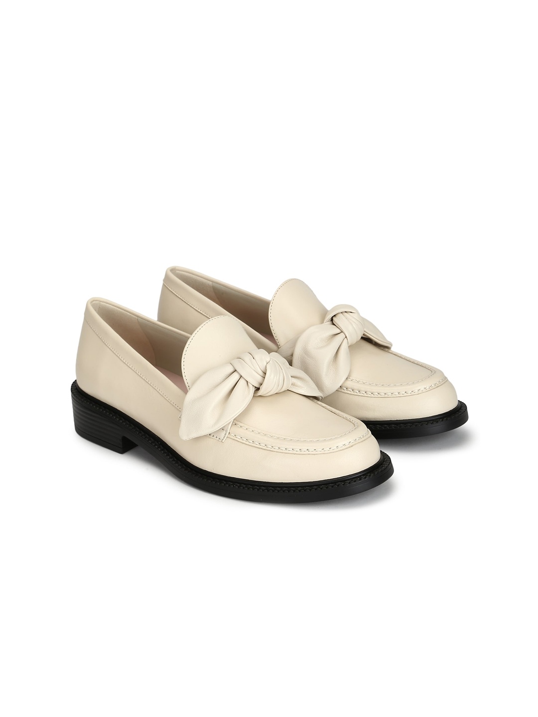 

Ted Baker Women Beige Colourblocked Leather Loafers
