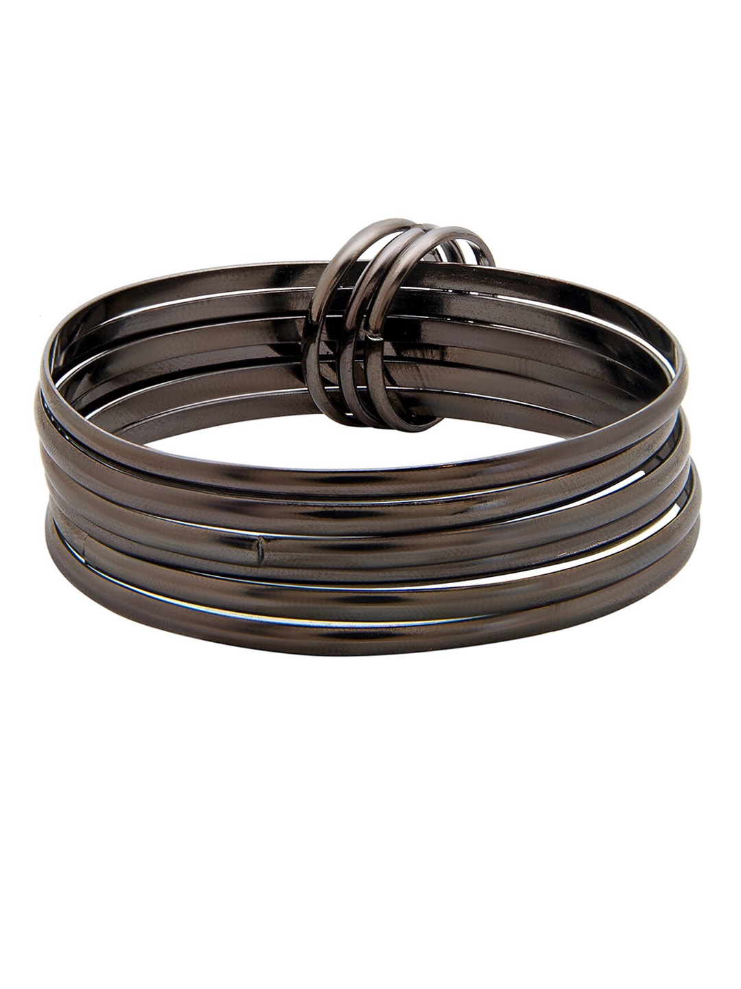 

Shining Jewel - By Shivansh Silver-Plated Silver-Toned Casual Antique Bangle