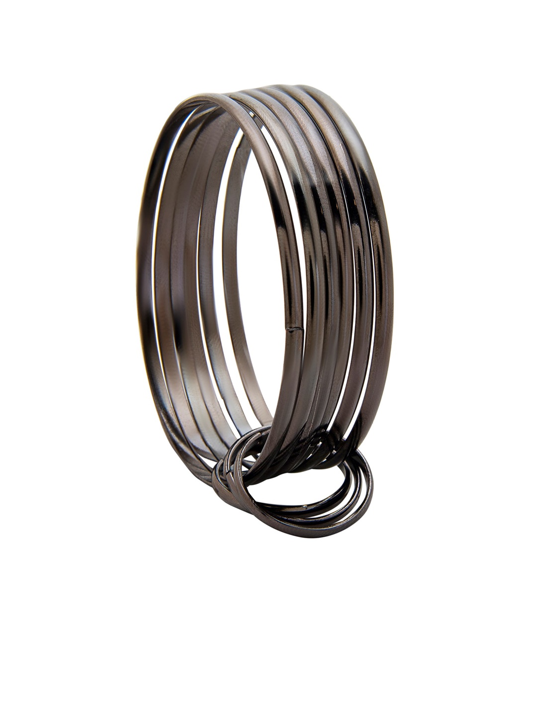 

Shining Jewel - By Shivansh Silver-Plated Antique Bangle