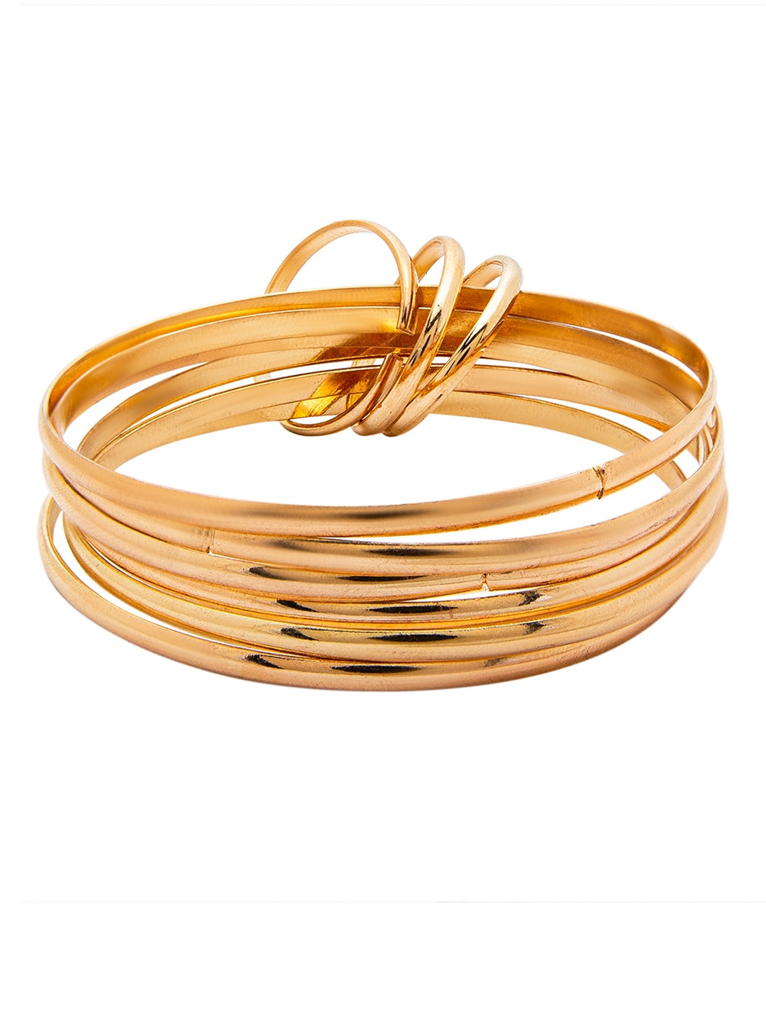 

Shining Jewel - By Shivansh Women Gold-Plated Western Style Fashionable Bangle