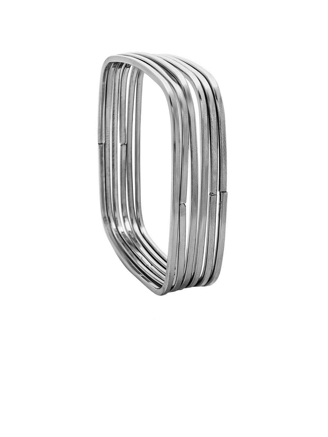 

Shining Jewel - By Shivansh Women Silver-Plated Antique Bangle