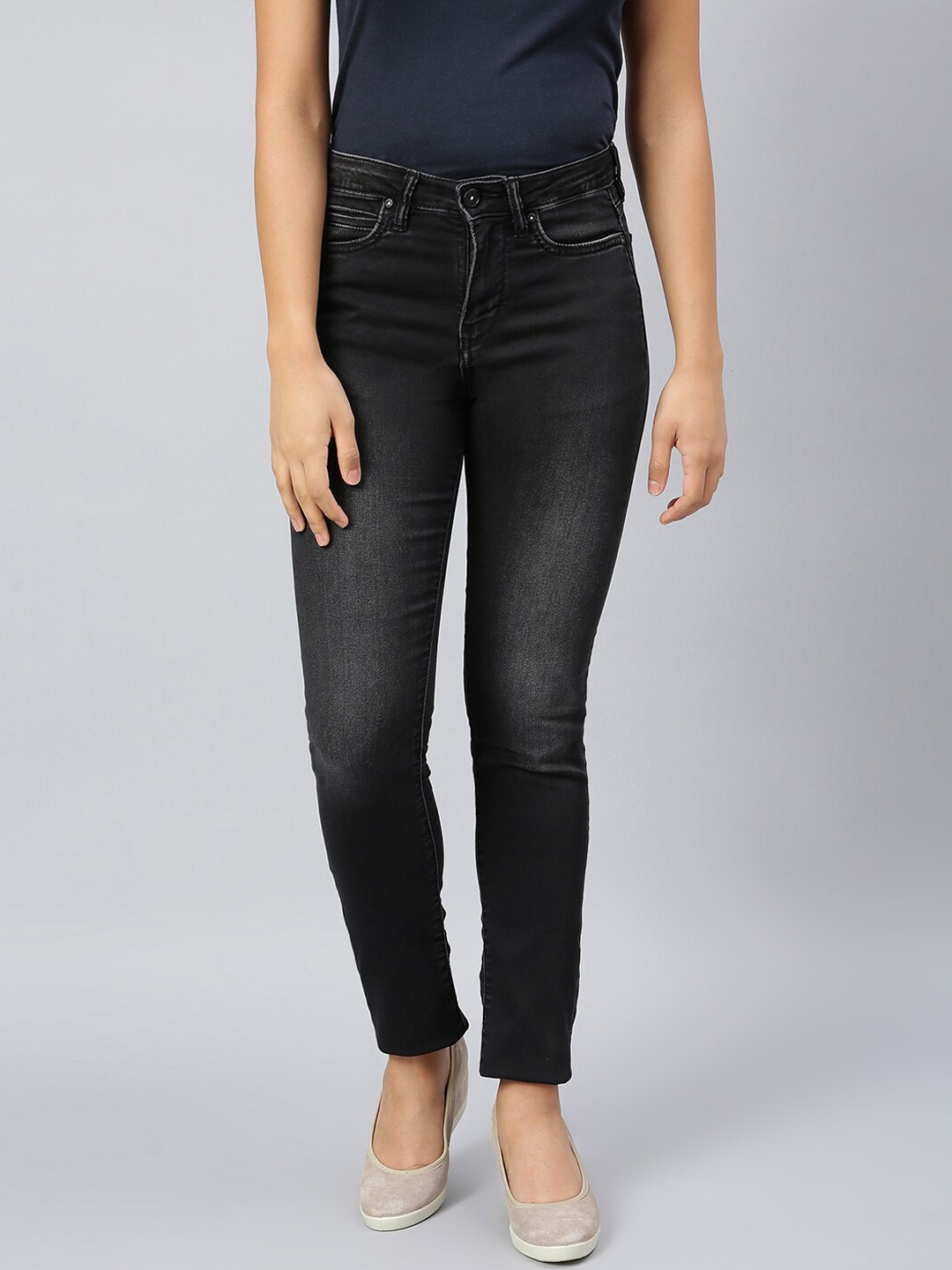 

Woodland Women Black Stretchable Jeans