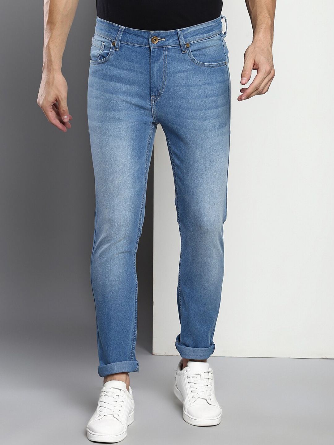 

Dennis Lingo Men Blue Slim Fit Light Fade Stretchable Jeans