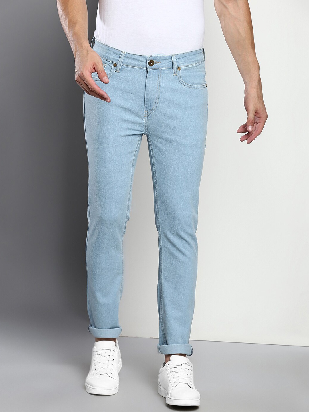 

Dennis Lingo Men Slim Fit Stretchable Denim Jeans, Blue