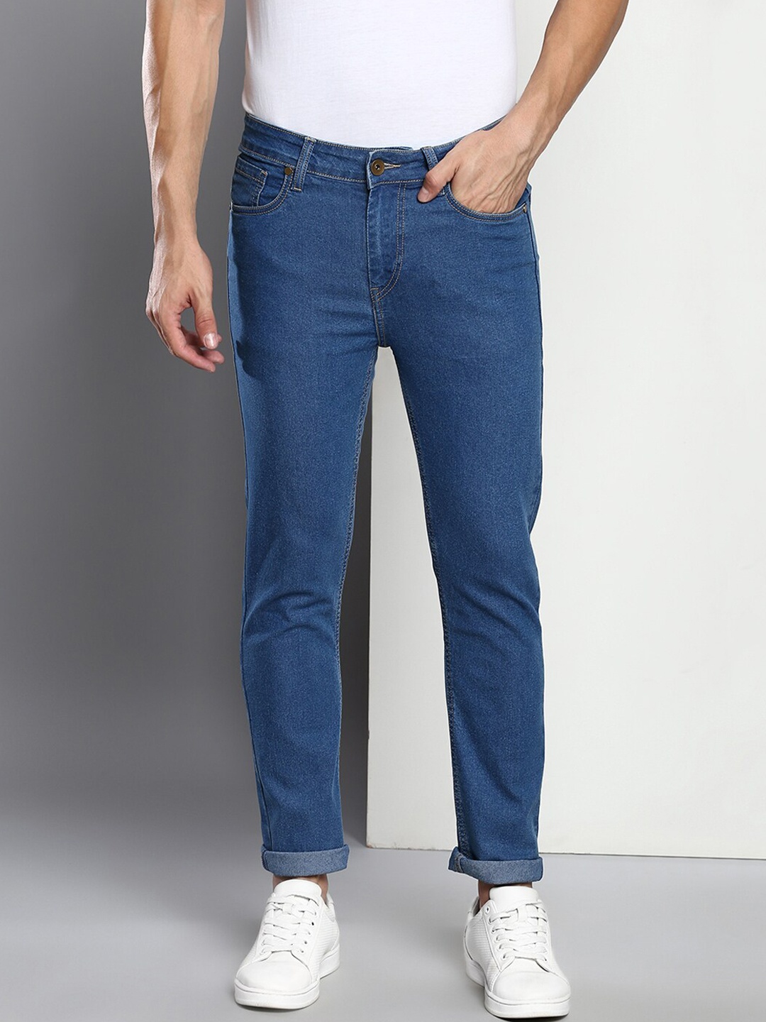 

Dennis Lingo Men Slim Fit Stretchable Denim Jeans, Blue