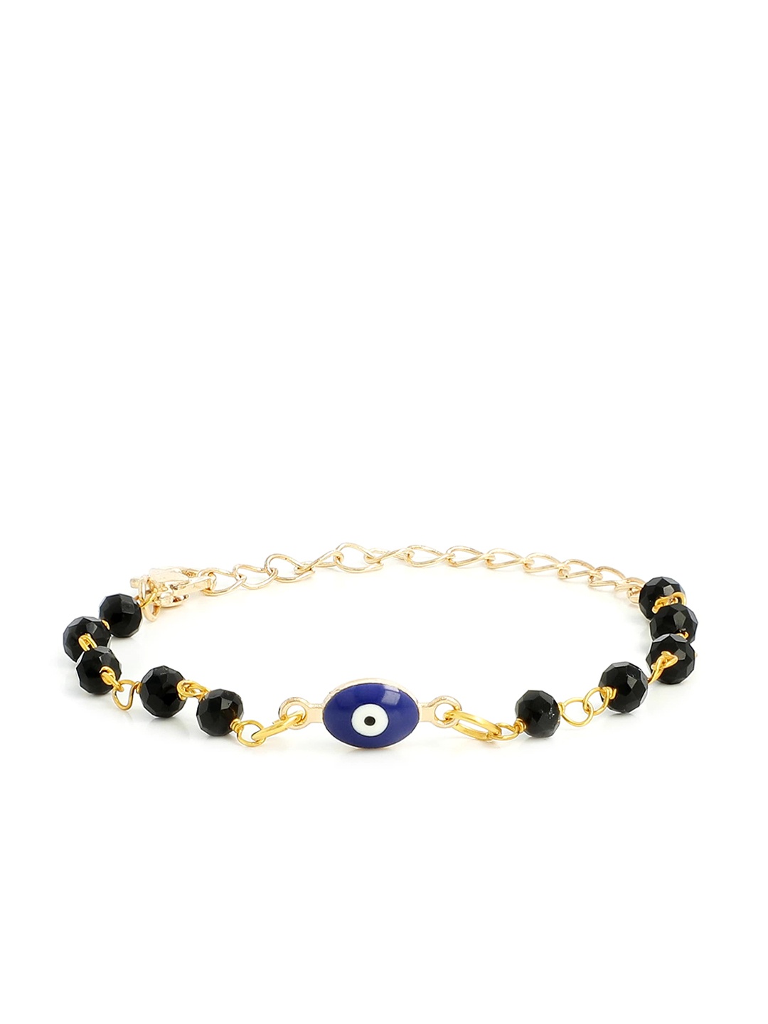 

EL REGALO Kids Gold-Plated & Black Link Bracelet
