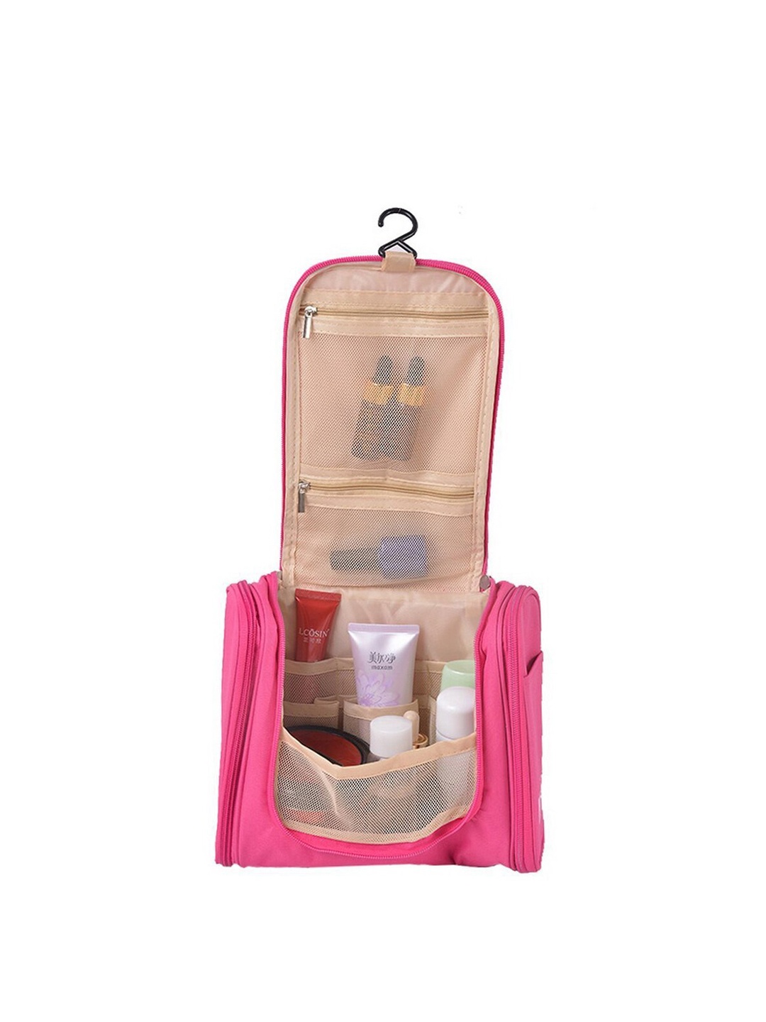 

HOUSE OF QUIRK Pink Solid Toiletry Organiser