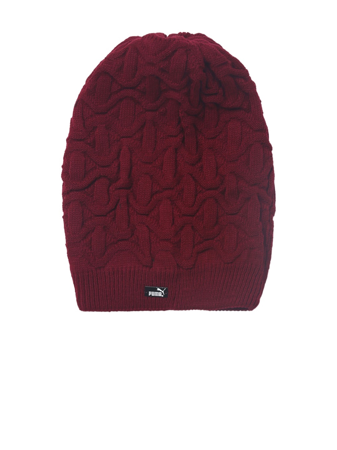 

EL REGALO Unisex Maroon Wool Beanie