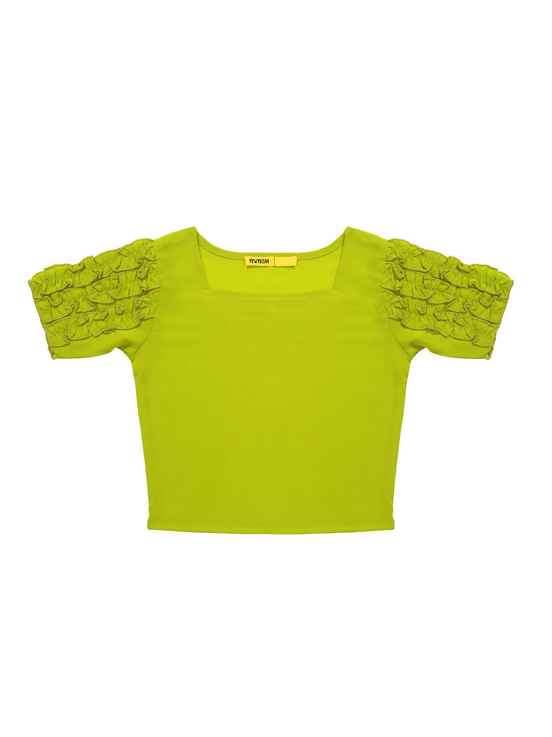 

NYNSH Girls Green Solid Top