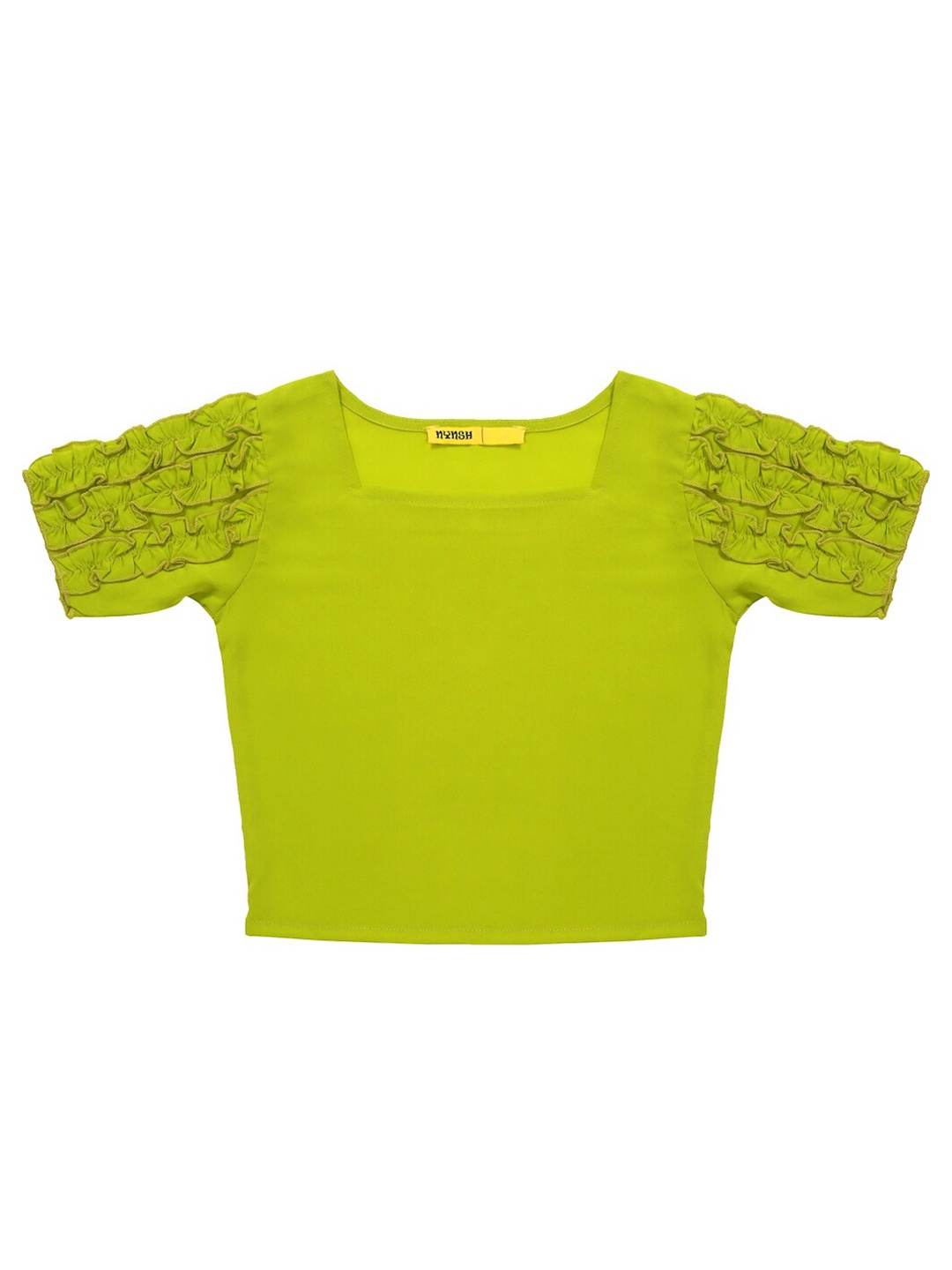 

NYNSH- PlusS Kids Green Ruffles Top