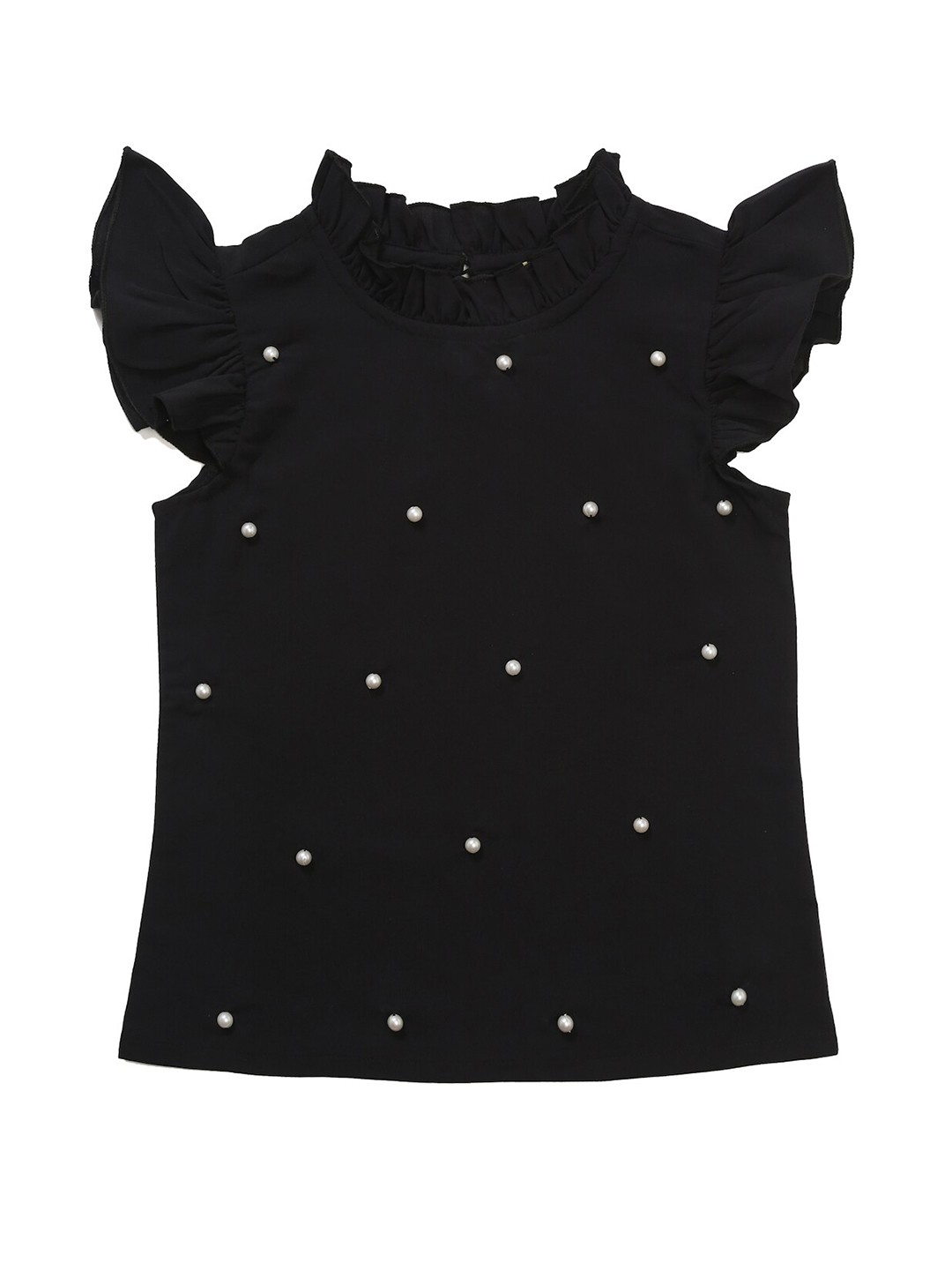 

NYNSH- PlusS Kids Black Embellished Top