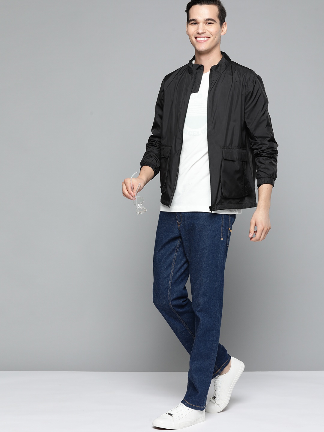 

Mast & Harbour Men Black Tailored Jacket