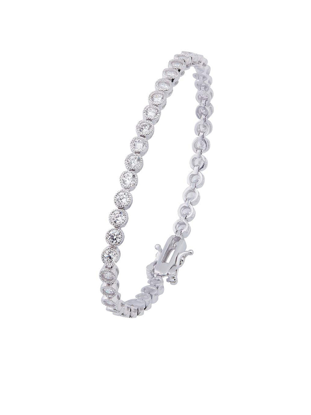 

ANAYRA Women White 925 Sterling Silver Bracelet