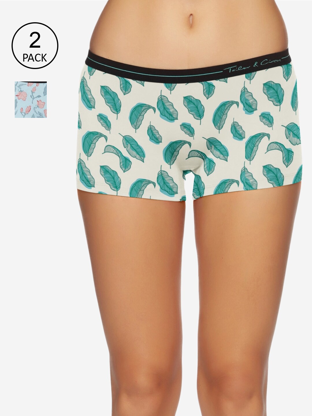 

Tailor & Circus Women Pack of 2 Printed Anti-Bacterial Boys Shorts BS_2PK_FL_SP, Assorted