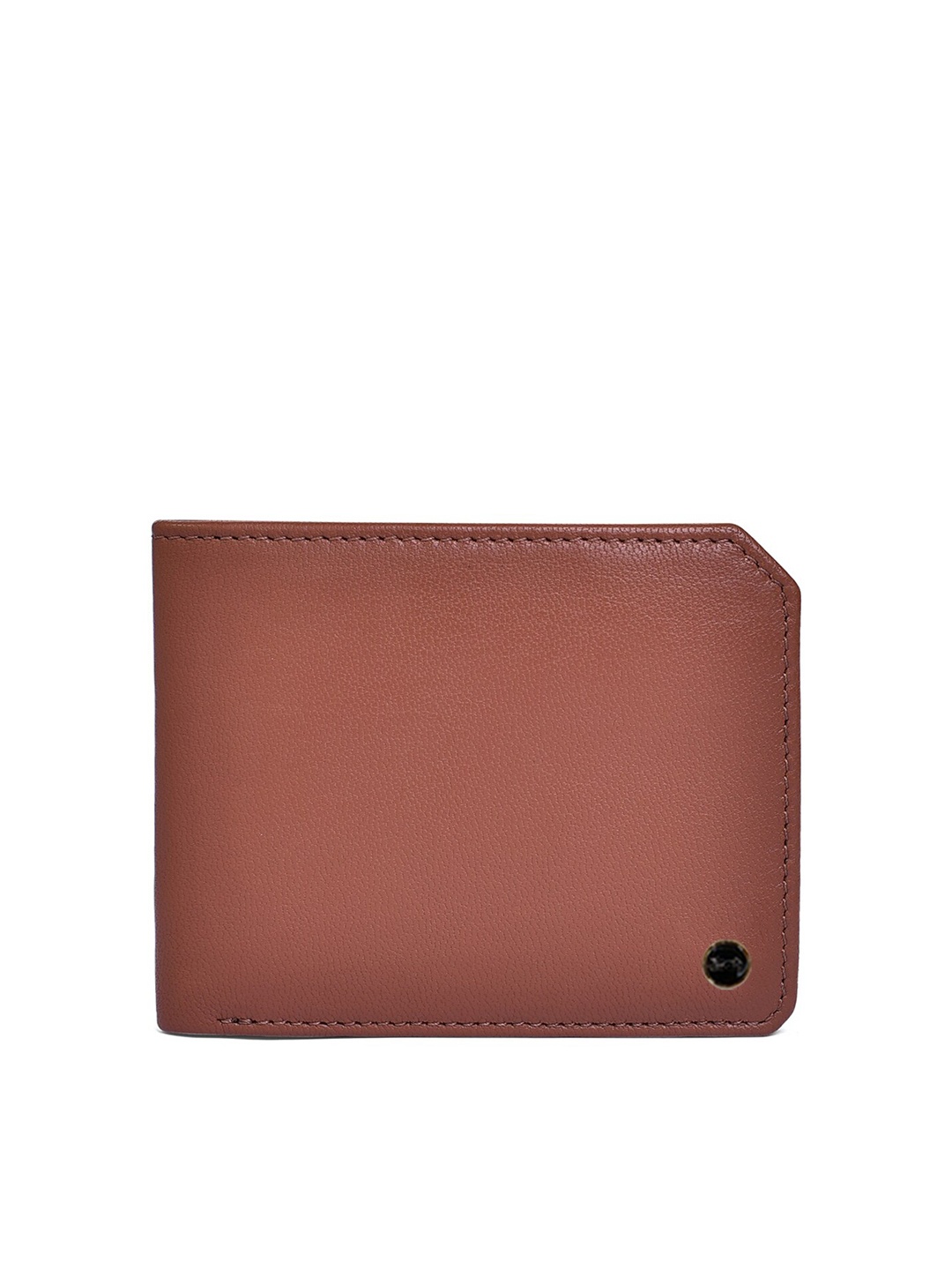 

Belwaba Men Tan Solid Leather Two Fold Wallet