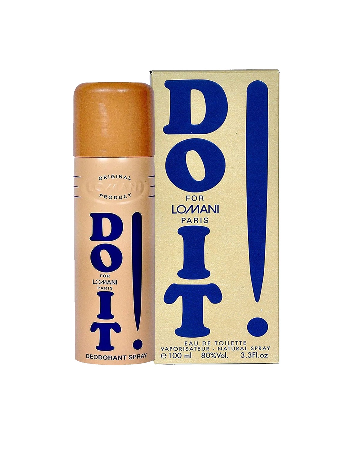 

Lomani Men Set of Do It Eau de Toilette 100ml & Deodorant 200ml, Beige