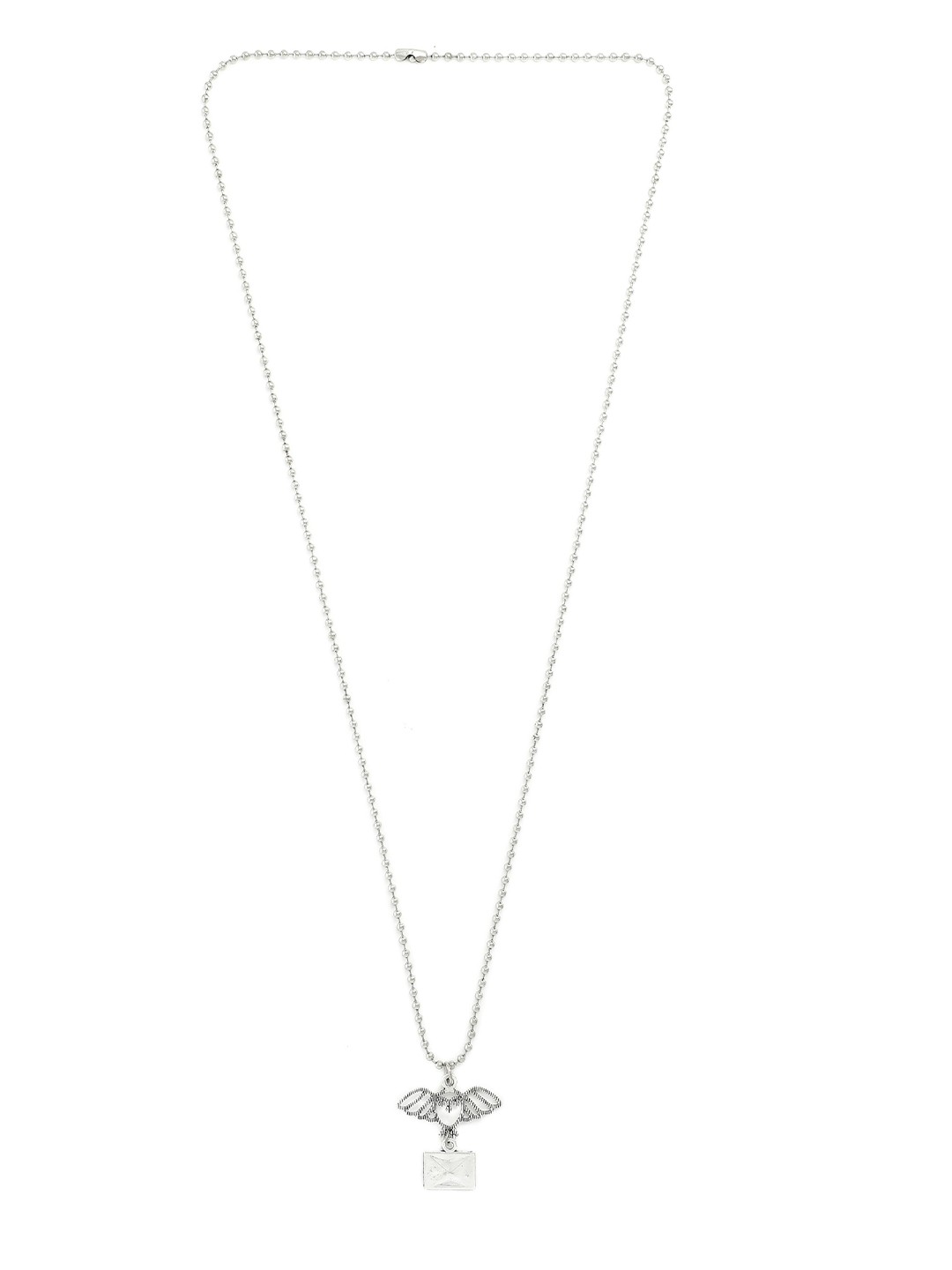 

EL REGALO Women Silver-Toned Minimal Pendant Chain