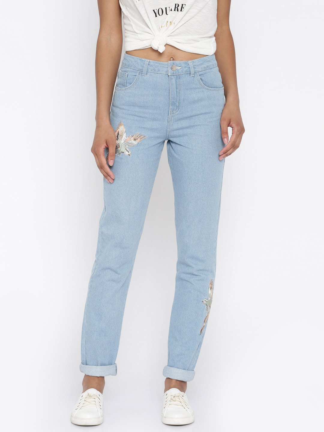 

Vero Moda Women Blue Regular Fit Jeans