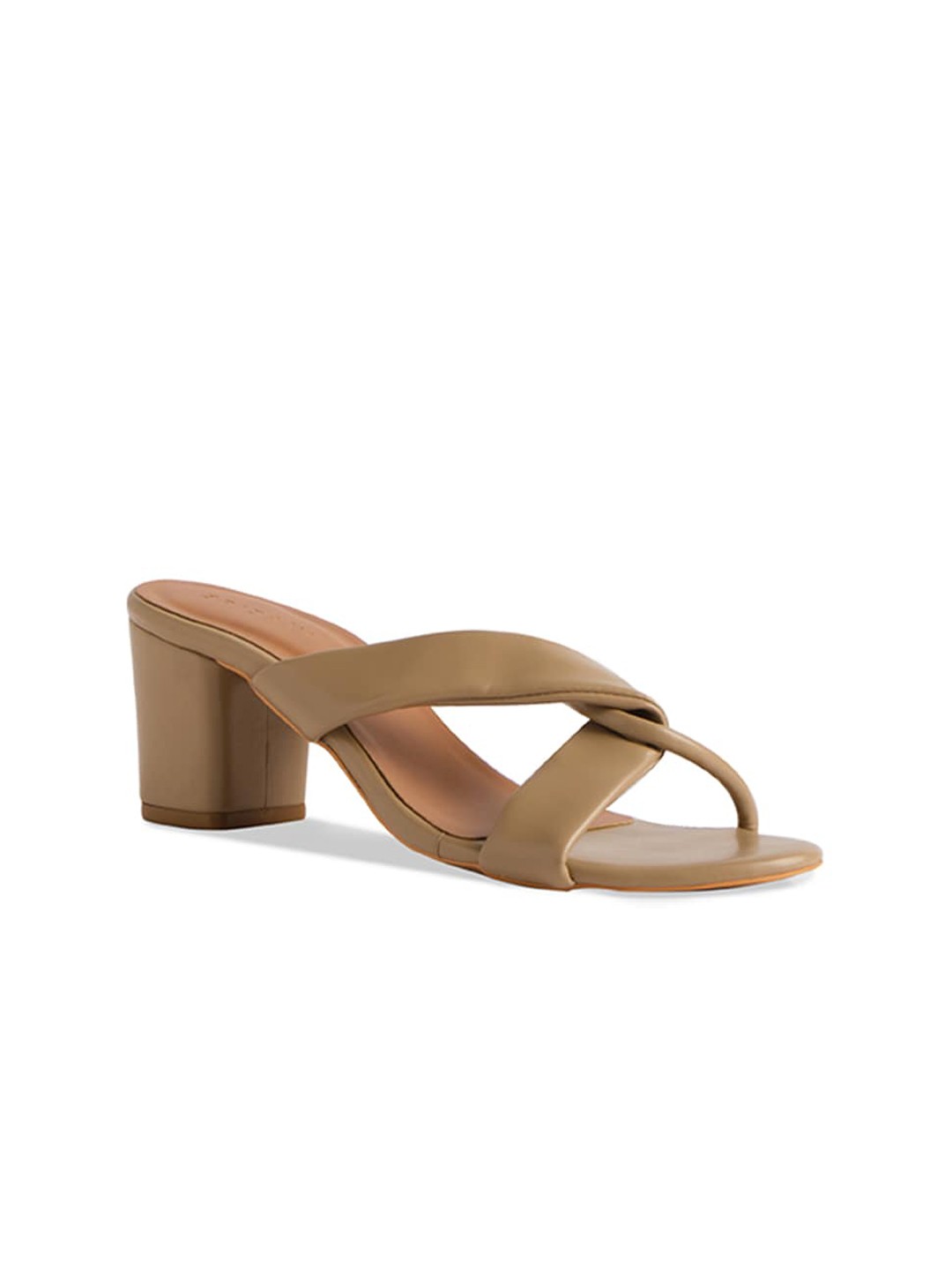 

ERIDANI Beige Block Sandals