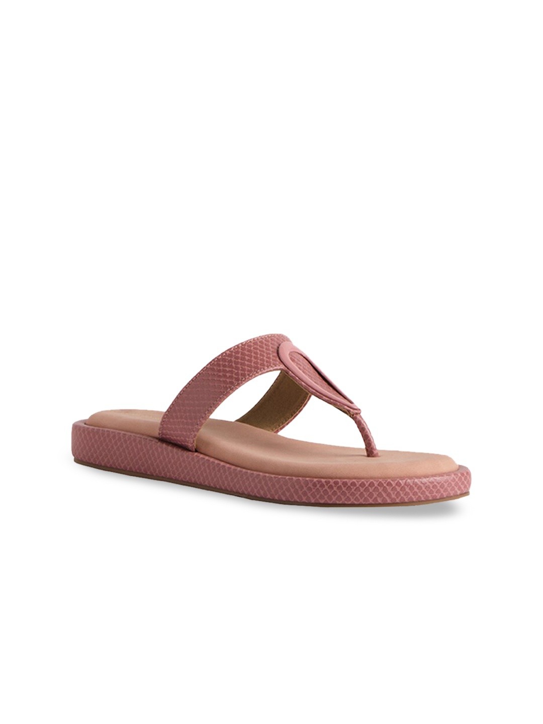 

ERIDANI Women Peach-Coloured Open Toe Flats