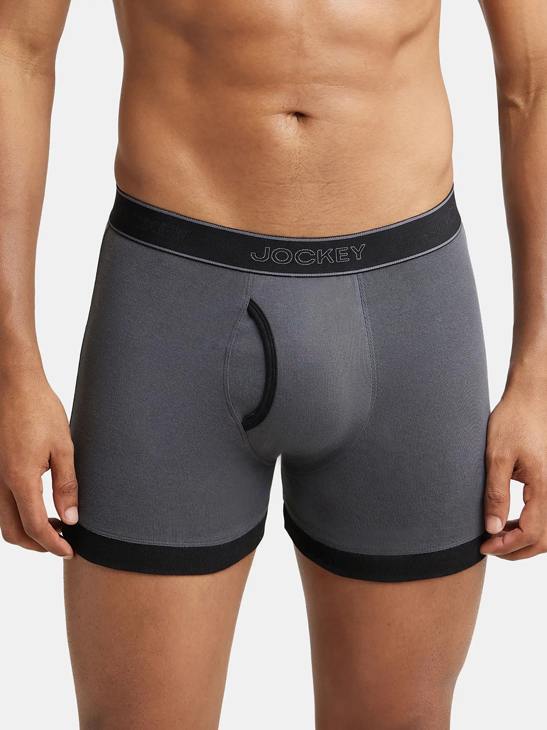 

Jockey Combed Cotton Rib Boxer Brief with StayFresh Treatment-1017, Black