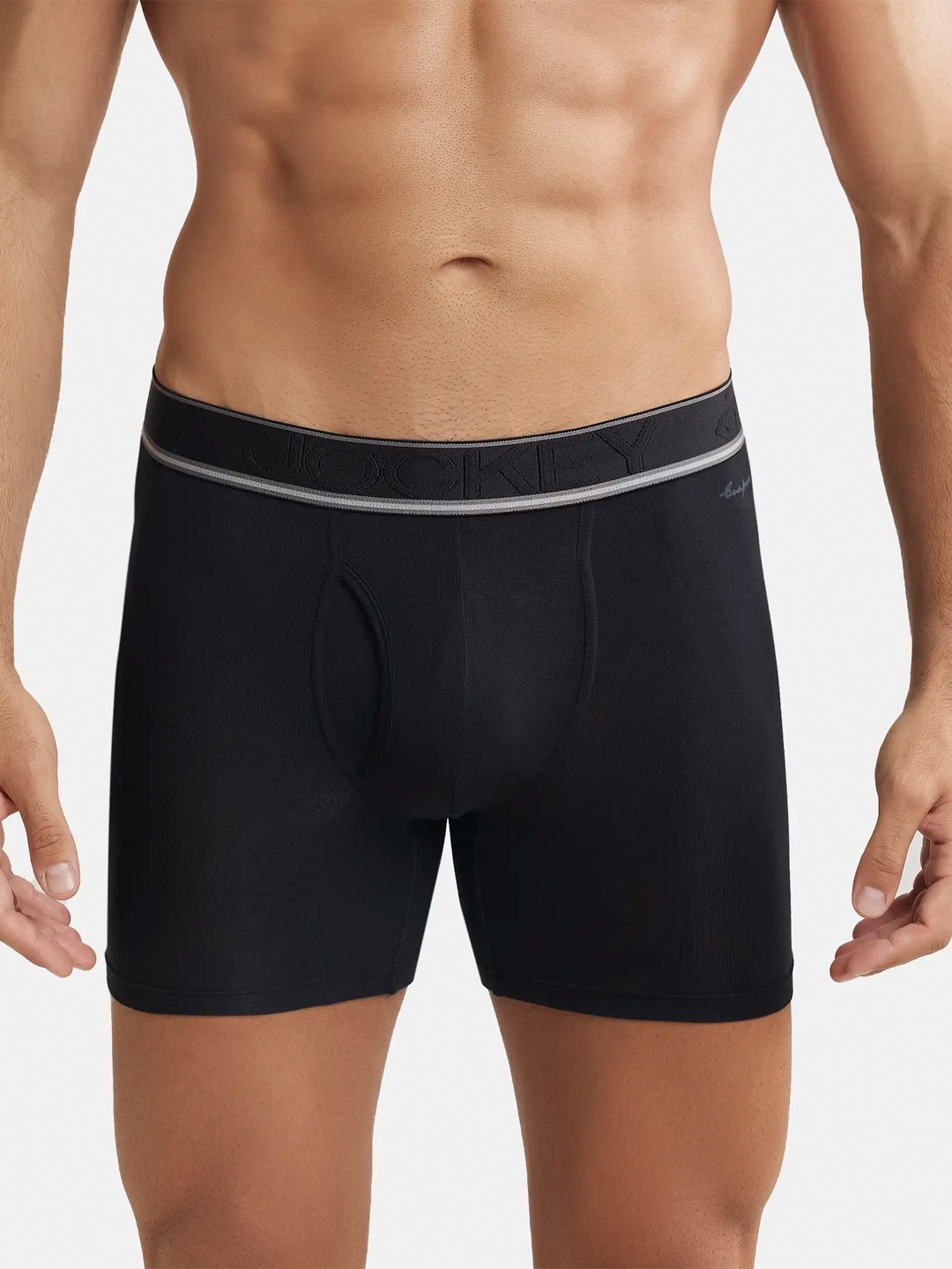 

Jockey Stretchable Boxer Brief with Natural StayFresh Properties-HG17, Black