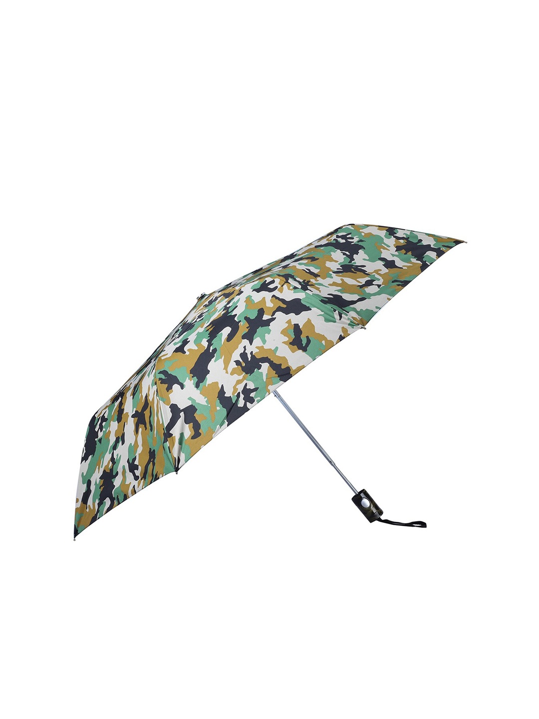 

THE CLOWNFISH Green-Army Printed 3 Fold Double Coated Umbrella